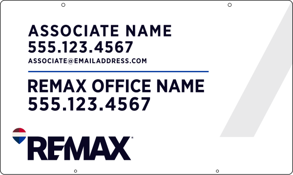Reflective Hanging Associate Name Sign Panel, 18h x 30w, .063 Aluminum
